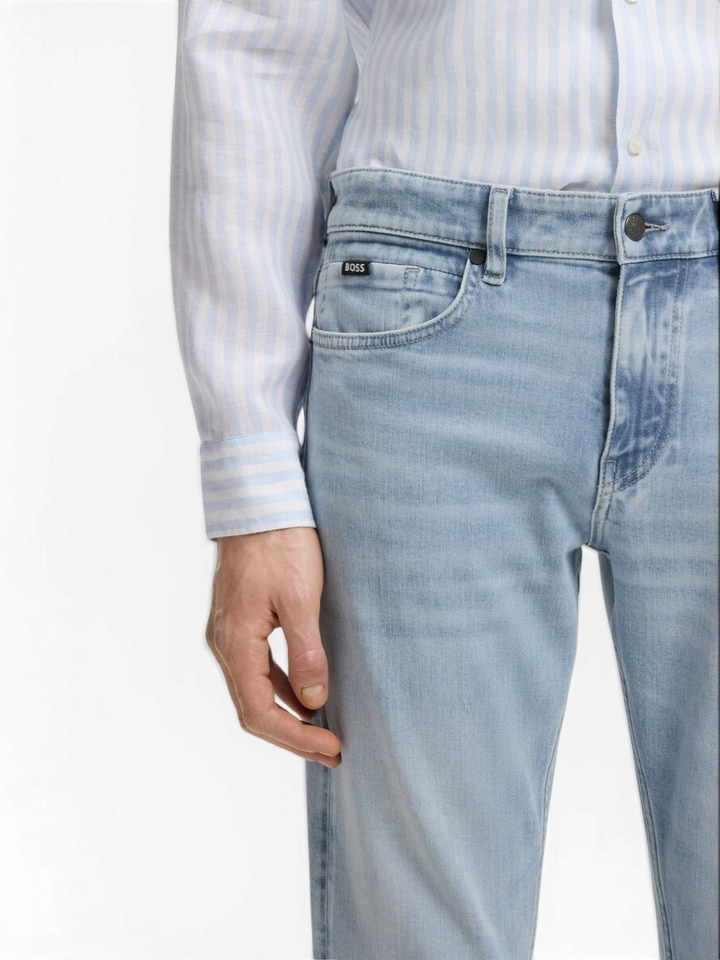 Lichtblauwe jeans boss black