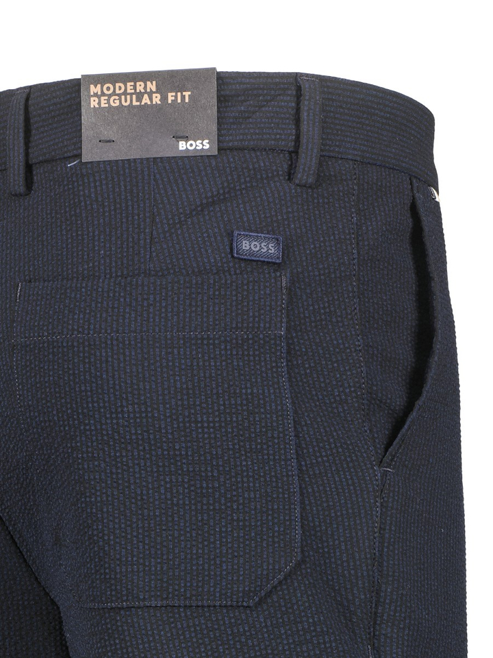 Blauwe short met structuur Hugo Boss 