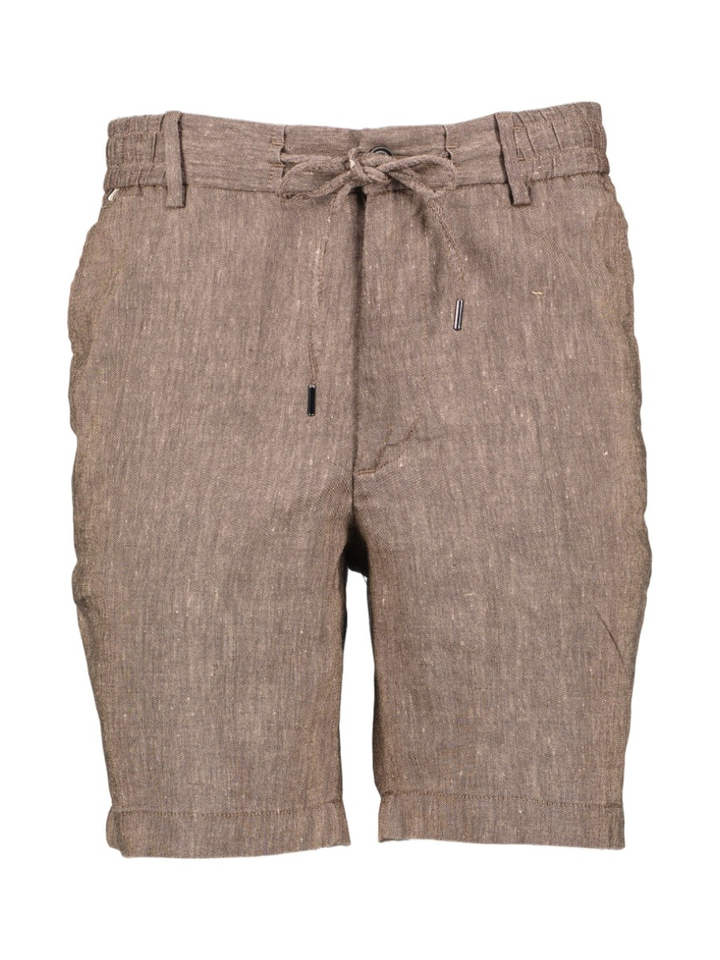 Donkerbruine linnen short Kane Hugo Boss 