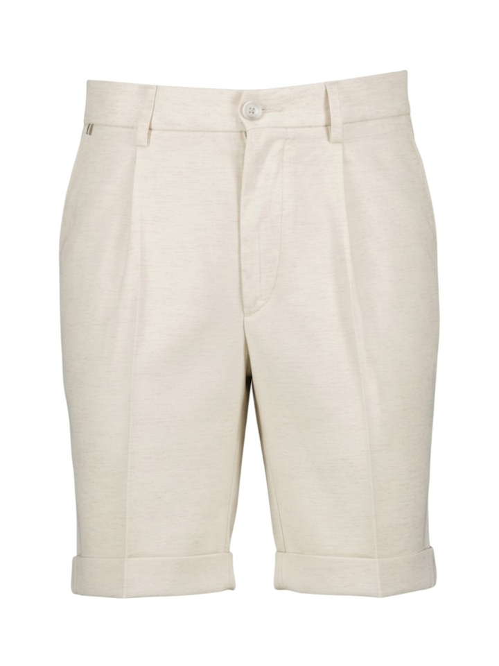 Ecru short modern regular fit Hugo Boss 
