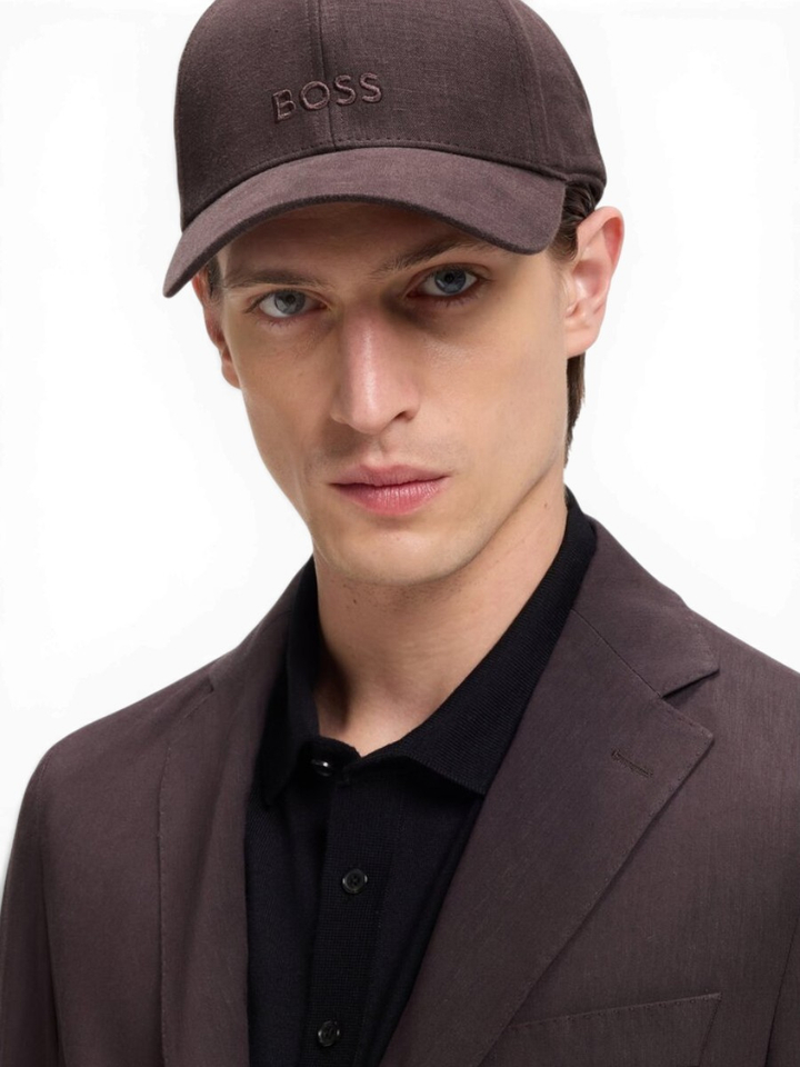 Donkerbruine pet Hugo Boss