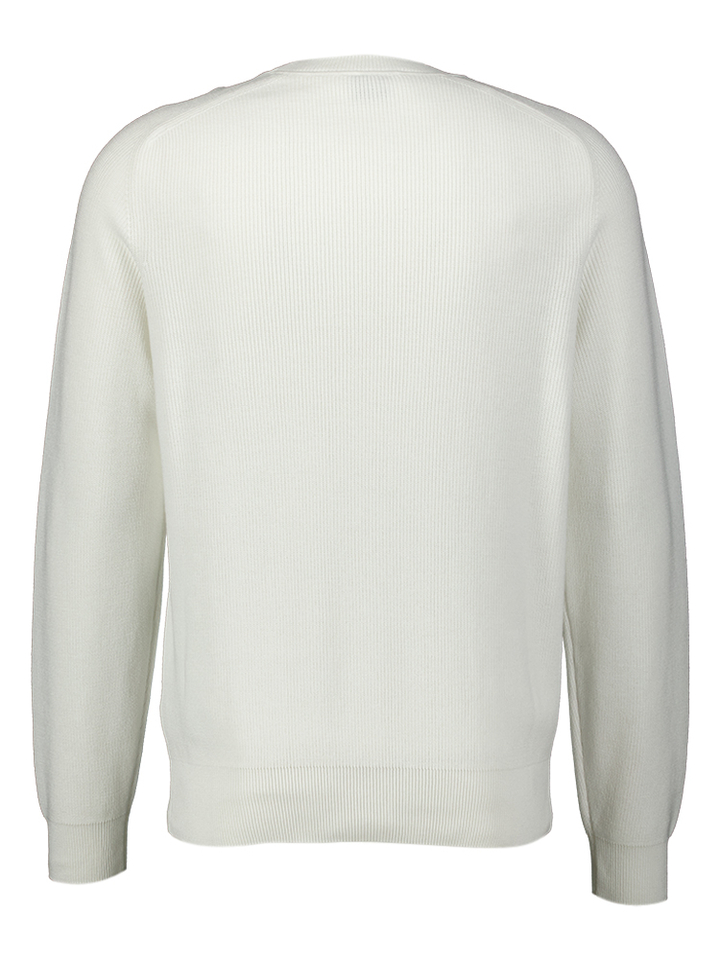 Witte trui met zilveren logo Ullian Hugo Boss