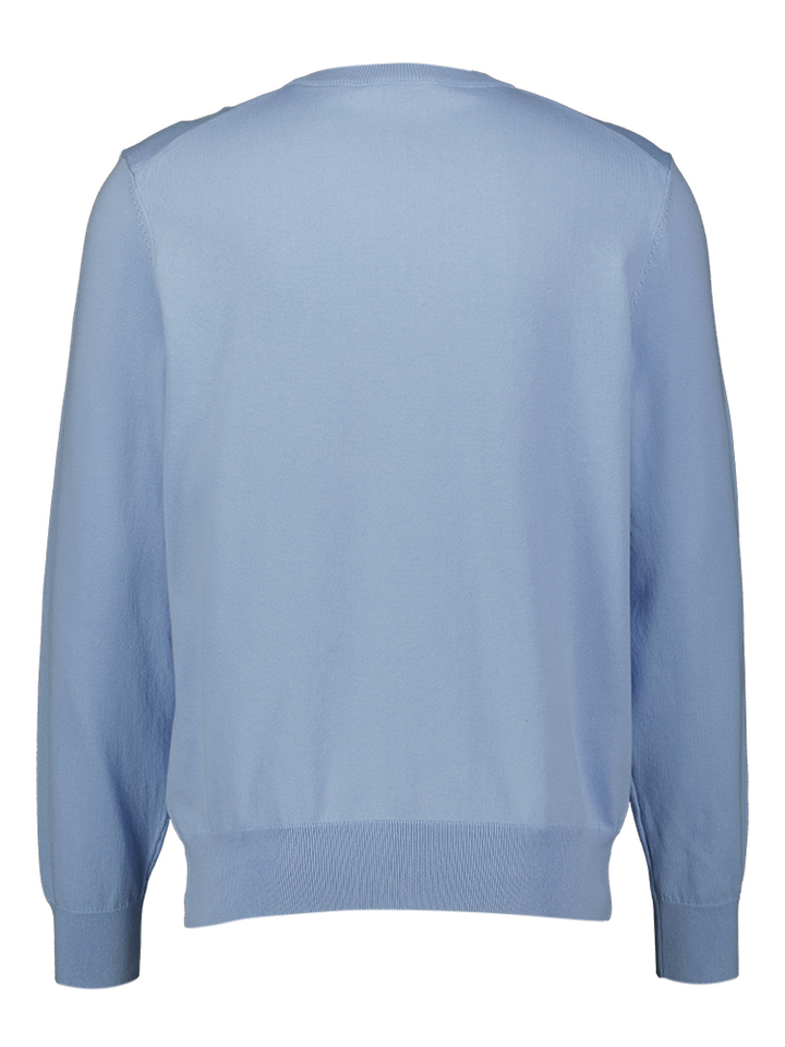 Lichtblauwe trui met v-hals Upacello Hugo Boss