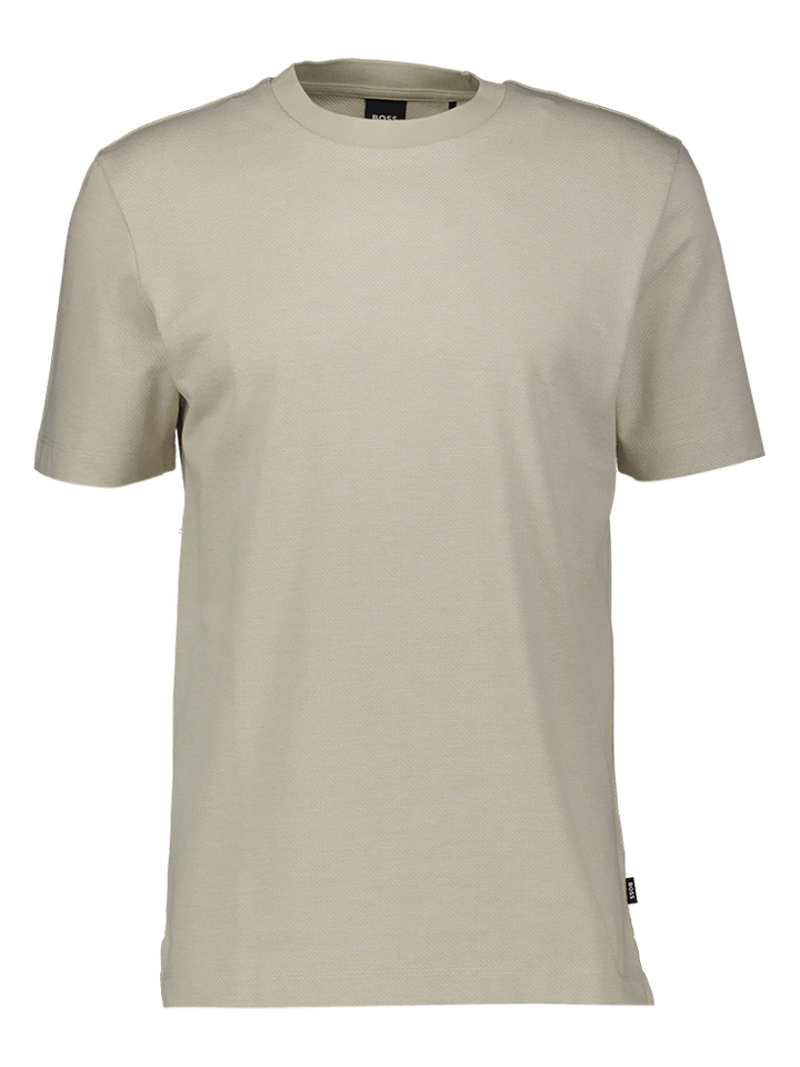 Beige T-shirt met structuur Hugo Boss 