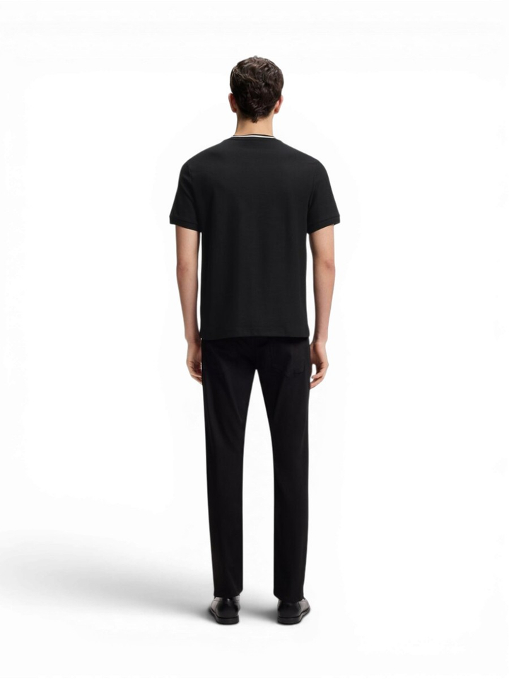 Zwarte katoenen T-shirt Hugo Boss