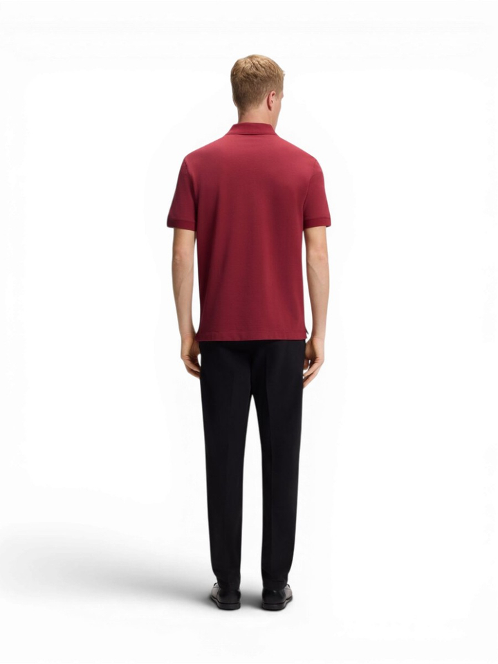 Rode katoenen polo Hugo Boss 