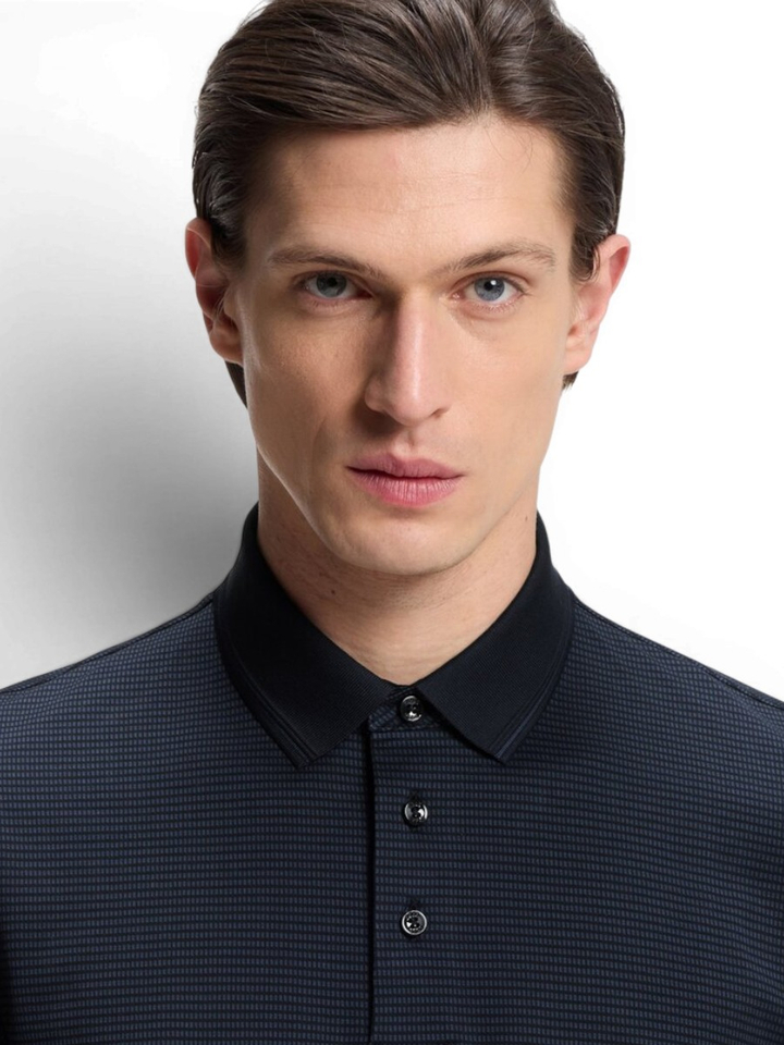 Donkerblauwe polo Hugo Boss 