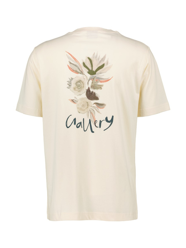 Ecru t-shirt met print Mos Mosh