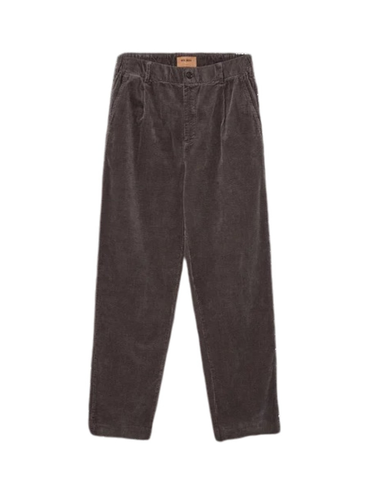 Grijze broek in velours Mos Mosh