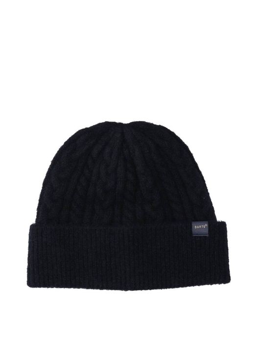 Donkerblauwe muts met kabel Moiray Beanie Barts