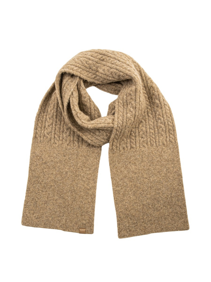Beige sjaal met kabel Moiray Barts 