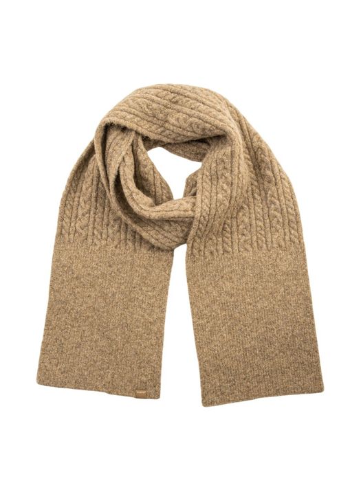Beige sjaal met kabel Moiray Barts
