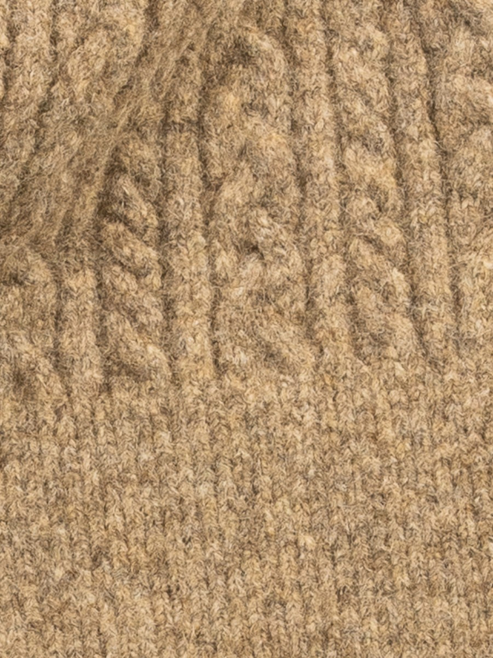 Beige sjaal met kabel Moiray Barts 