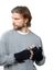 Donkerblauwe toploze handschoenen Moiray Gloves Barts
