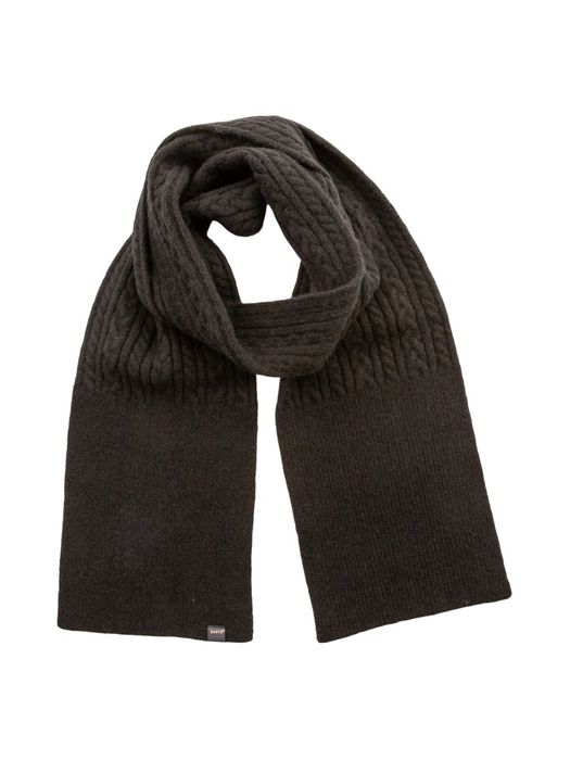 Donkeblauwe sjaal met kabel Moiray Barts