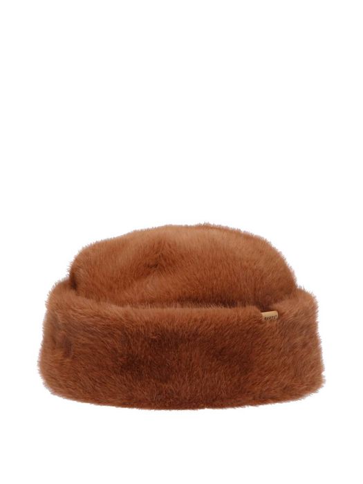 Camel kleurige hoed in faux fur Cherrybush Barts