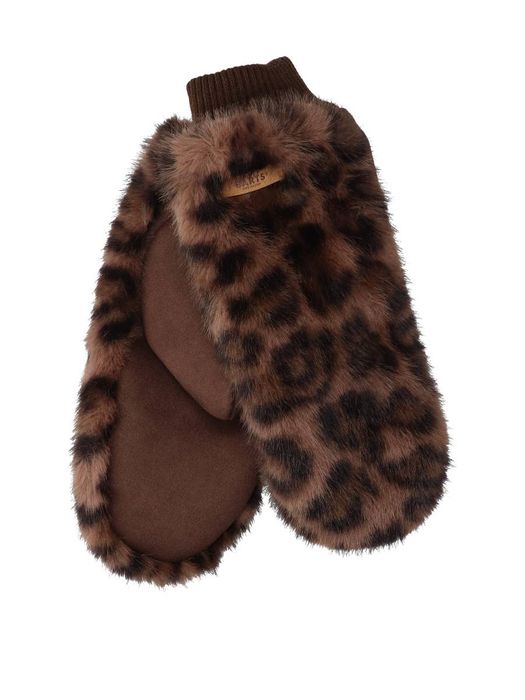 Wanten in dierenprint Fur Mits Barts