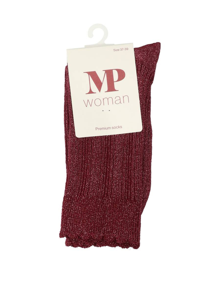 Bordeaux glitter sokken Mp Denmark 