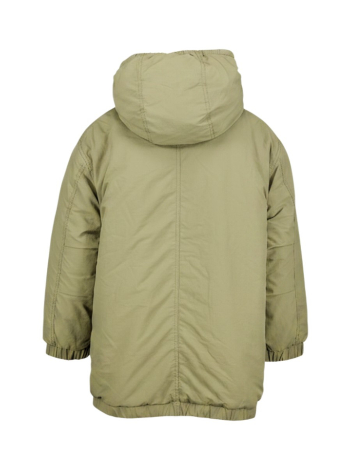 Kaki groene parka met capuchon Haori Bellerose
