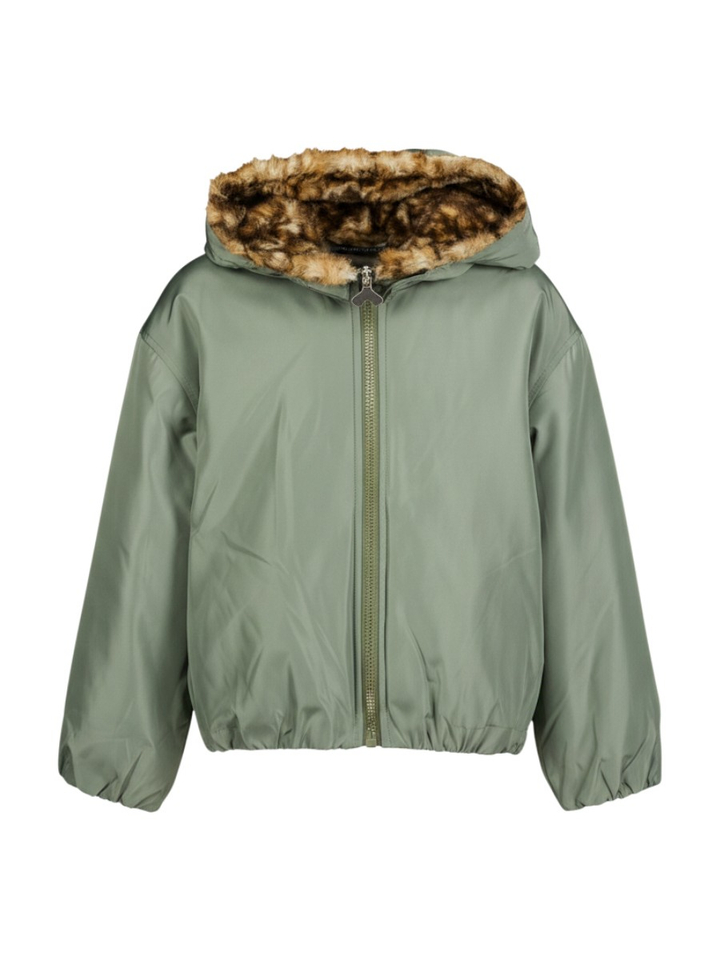 Kaki groene bomber met tijgerprint Hasty Bellerose