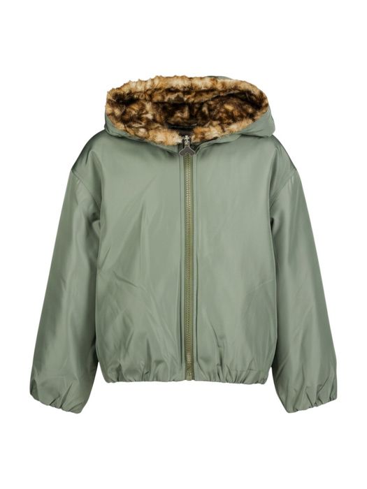 Kaki groene bomber met tijgerprint Hasty Bellerose