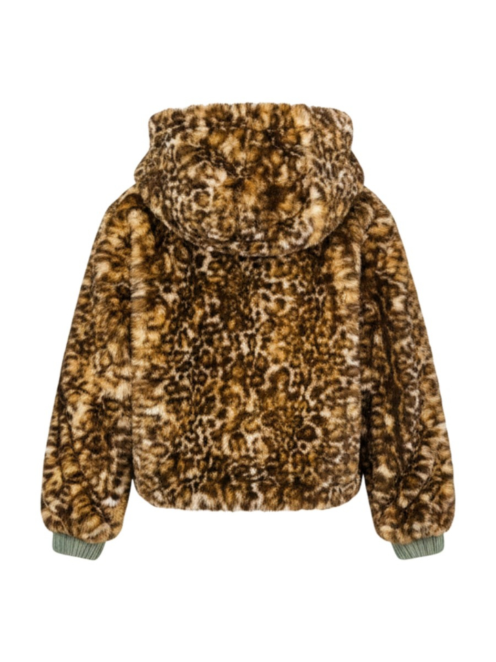 Kaki groene bomber met tijgerprint Hasty Bellerose