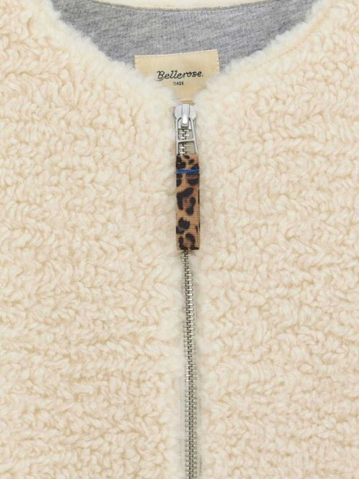 Beige teddy bodywarmer Jam Bellerose