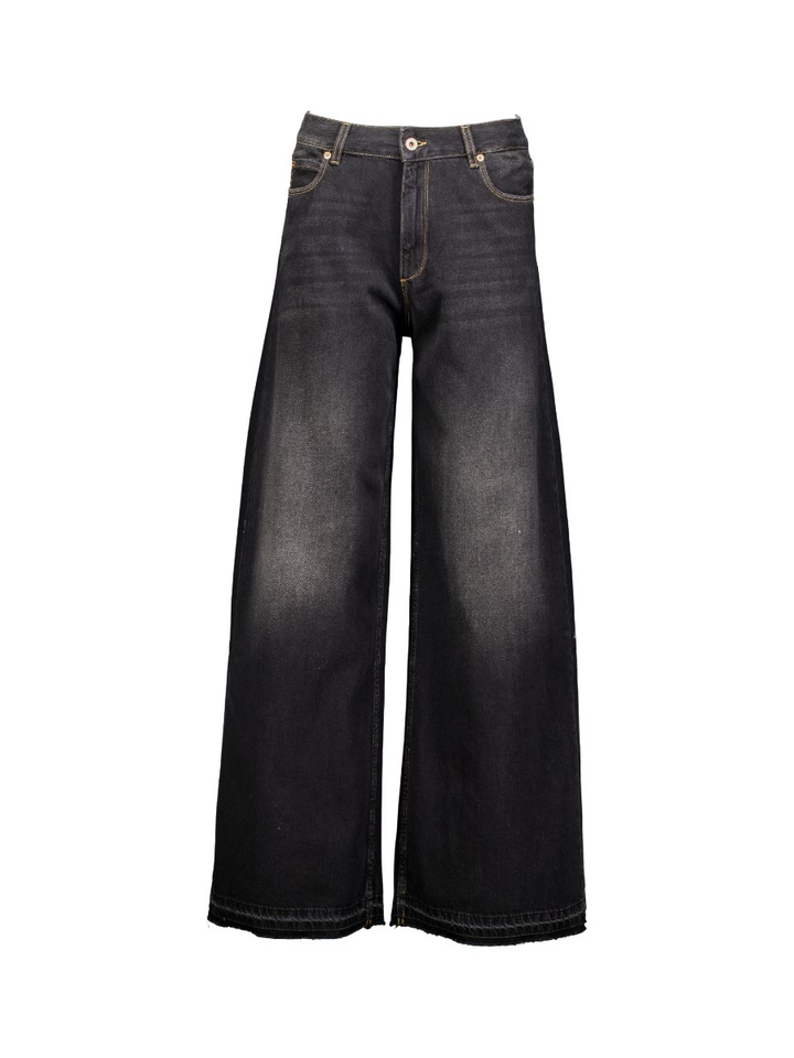Zwarte wijde jeans KAE Bellerose
