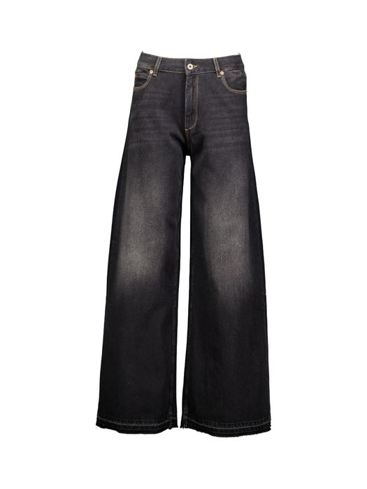 Zwarte wijde jeans KAE Bellerose