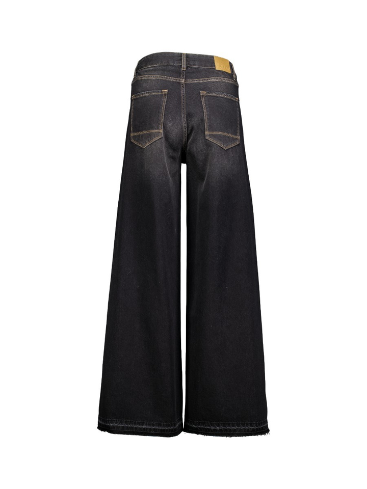 Zwarte wijde jeans KAE Bellerose