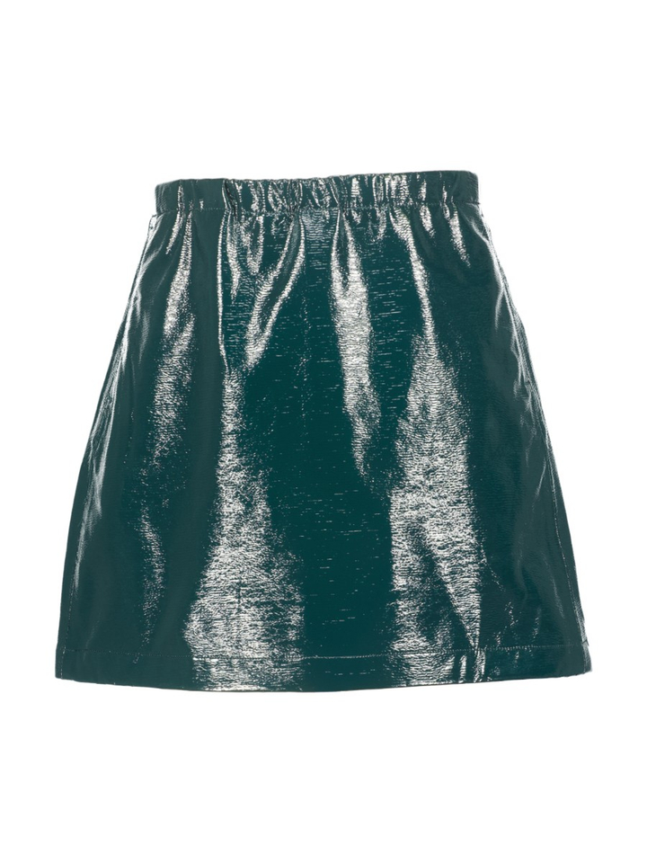 Groene rok in lakleder Parise Bellerose
