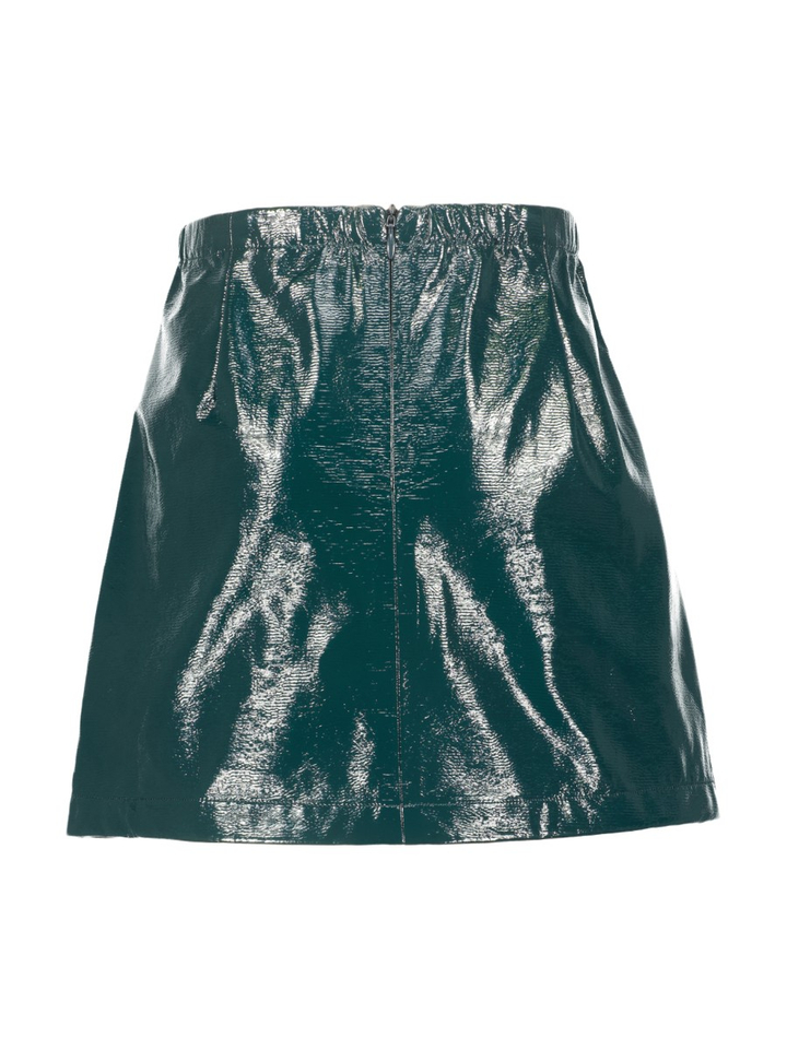 Groene rok in lakleder Parise Bellerose