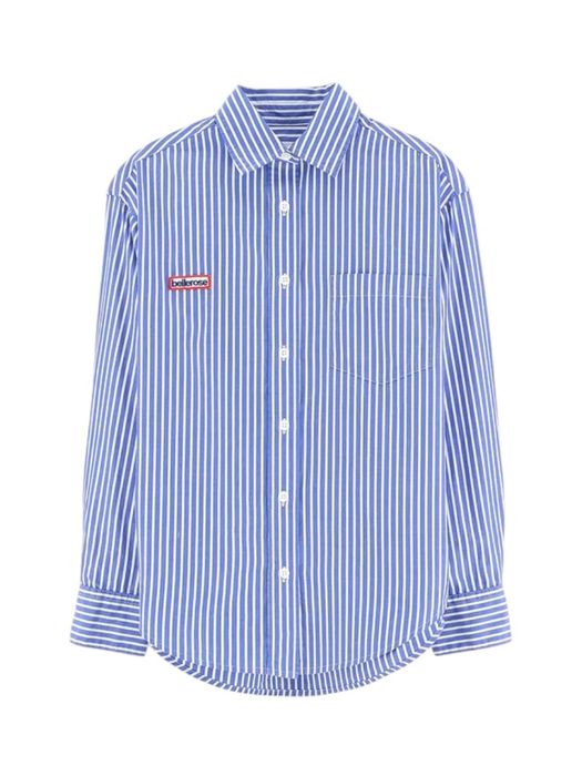 Blauw gestreept katoenen bloes Ironi Bellerose
