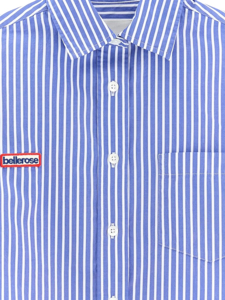Blauw gestreept katoenen bloes Ironi Bellerose