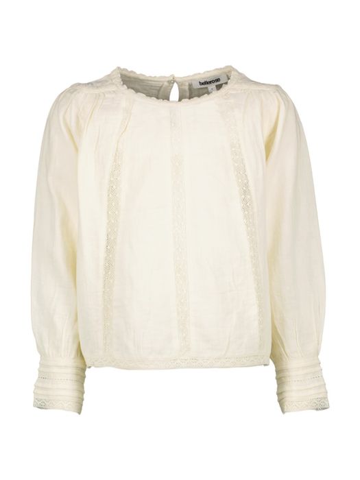 Ecru blouse met lange mouwen Hacer Bellerose