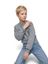 Grijze vintage sweater Fenya Bellerose 