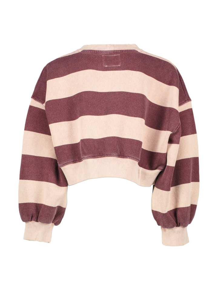 Paarse trui met roze strepen Fenya Bellerose