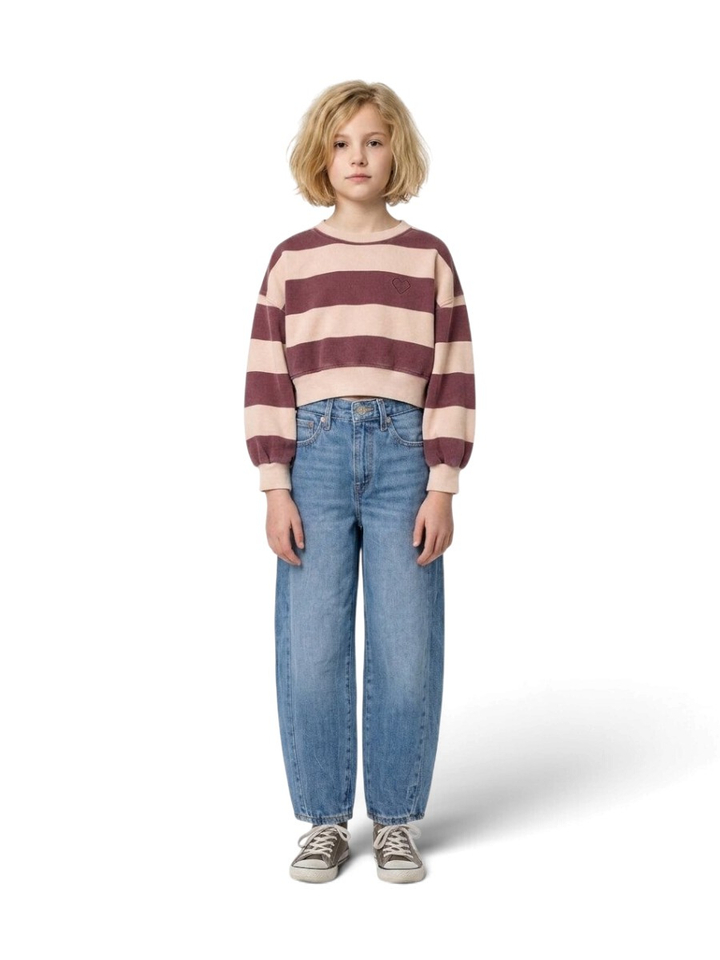 Paarse trui met roze strepen Fenya Bellerose