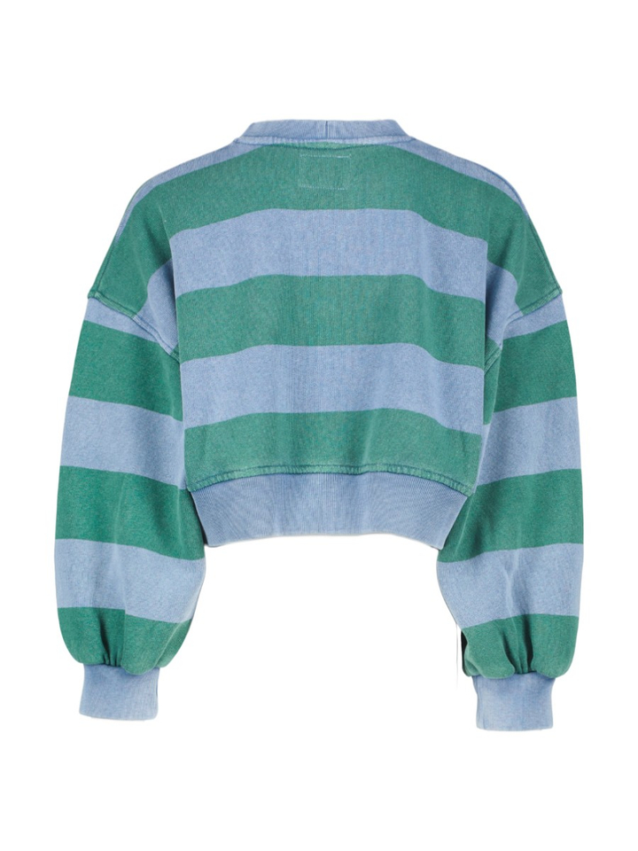 Groen/blauw gestreepter sweater Fenya Bellerose