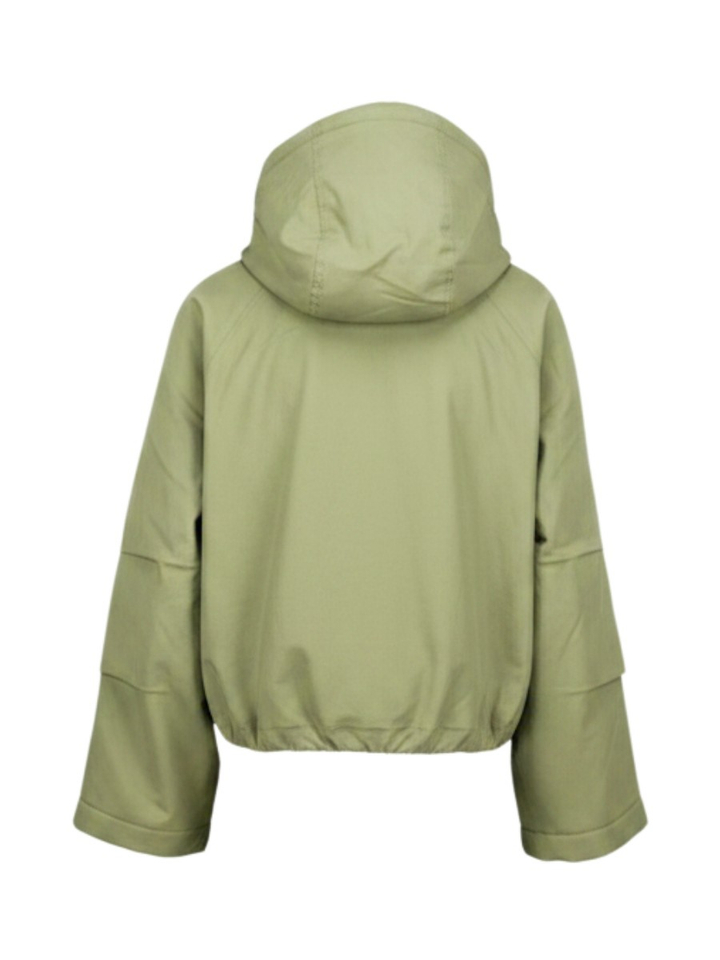 Kaki groene bomber met capuchon Hermine Bellerose