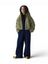 Kaki groene bomber met capuchon Hermine Bellerose