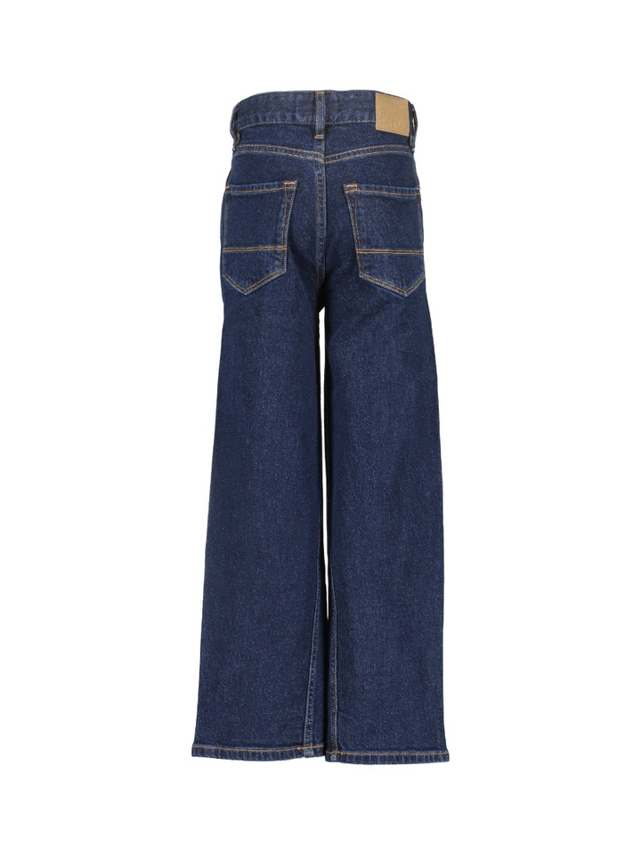 Donkerblauwe wide leg jeans Wanda Bellerose 