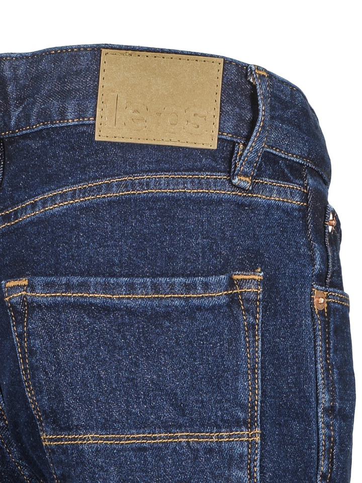 Donkerblauwe wide leg jeans Wanda Bellerose 