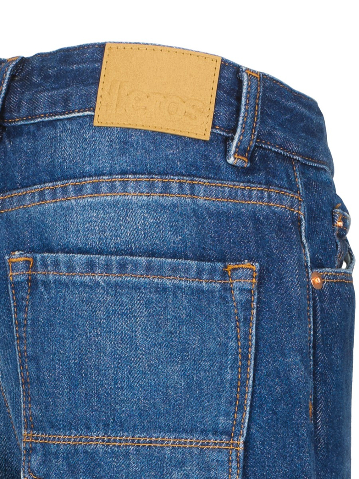 Blauwe jeans loose fit met omslag Patxi Bellerose Girls