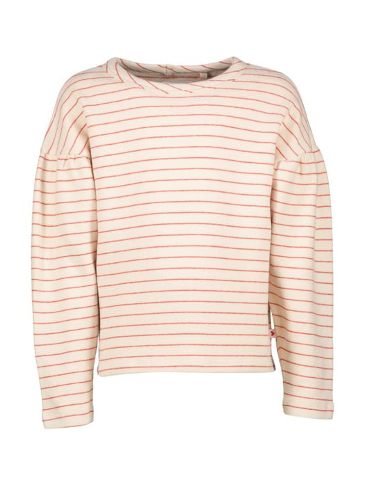 Beige turi met rode strepen Marie Bellerose