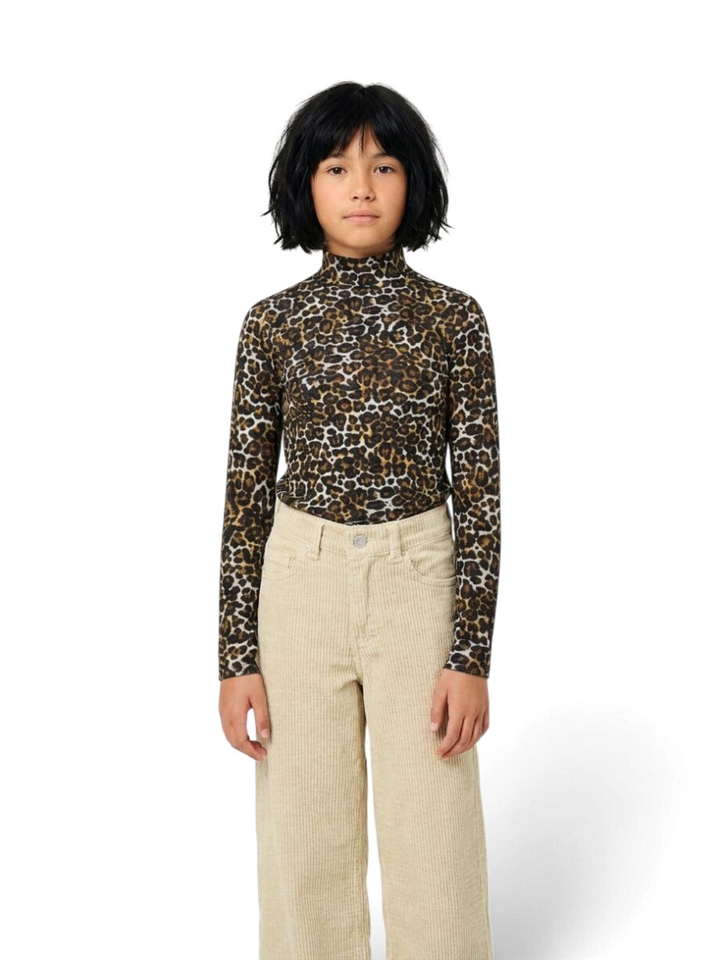 T-shirt in dierenprint met opstaande kraag Velfo Bellerose