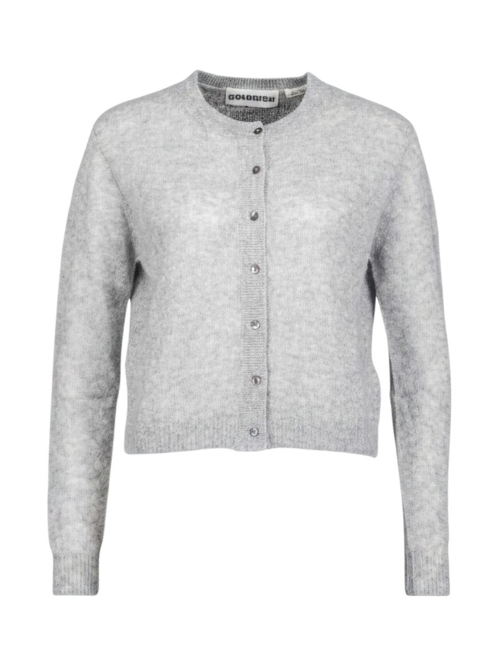 Lichtgrijze cardigan in kasjmier Amara Malou Colorush