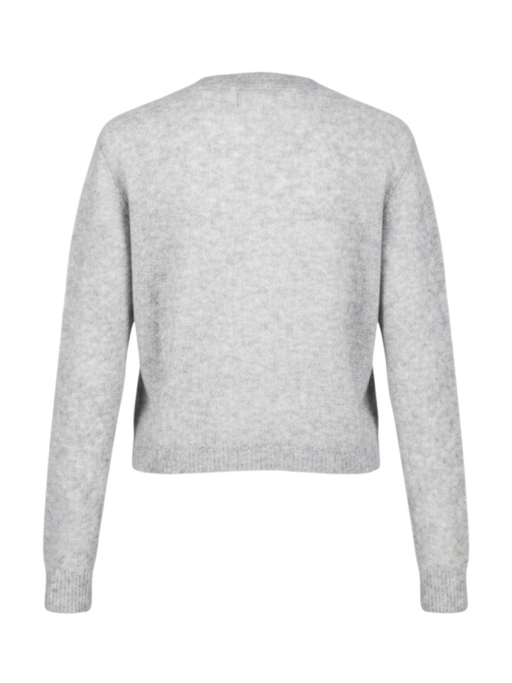 Lichtgrijze cardigan in kasjmier Amara Malou Colorush