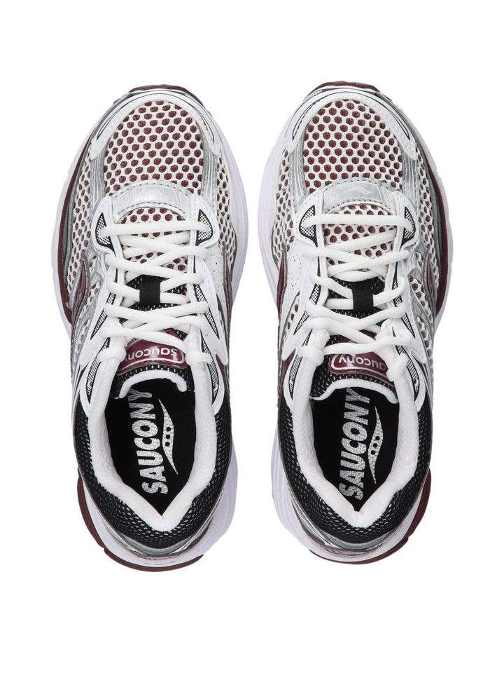 White marroon lage sneakers Saucony