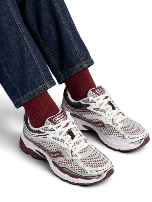 White marroon lage sneakers Saucony